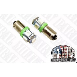 MILITARY HUMVEE Dash light bulbs 2 GRN BRIGHTEST bulb 24V M998 replacement