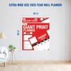 2025 Giant Print Month To View Wall Calendar Planner -