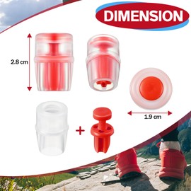 Gulfmew Bite Valve Replacement, Compatible with Osprey Packs Hydraulics Reservoirs, Hydration Pack Bite Valve Sheath Silicone Nozzle Mouthpiece Replacement with Inner Post for Water Bladder (4 Pack)