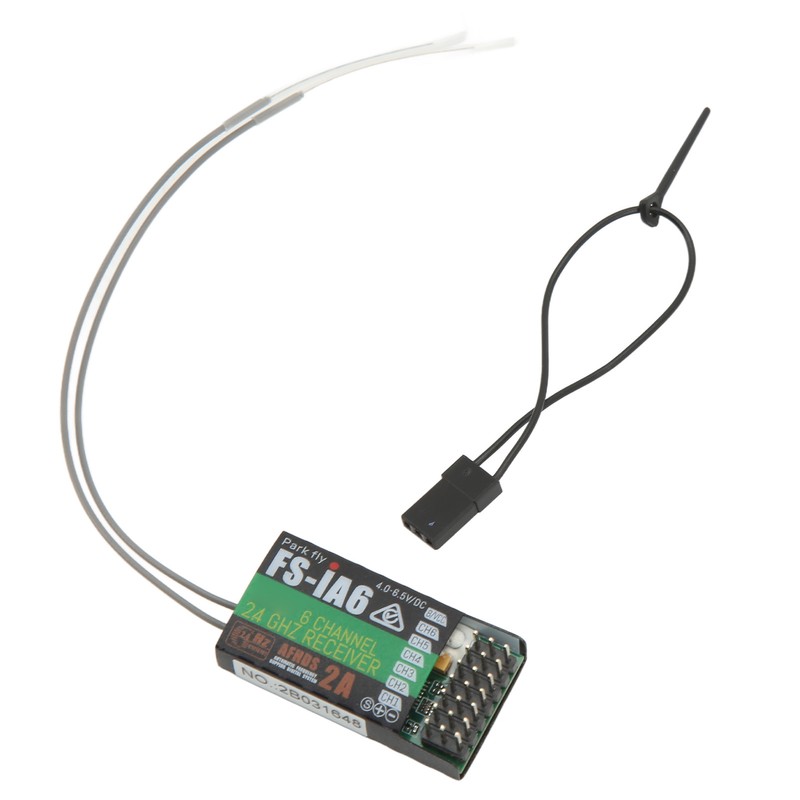 FS IA6 RC Receiver 2.4GHz 6 Channels with Dual Antenna