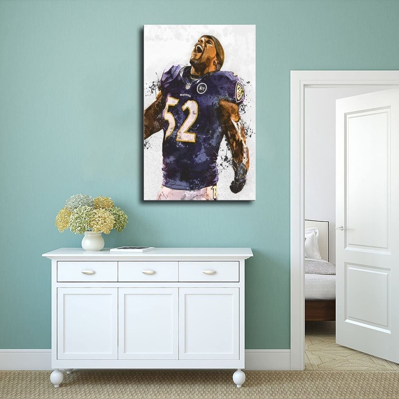 Ray Lewis Poster Canvas Poster Bedroom Decor Sports Landscape Office