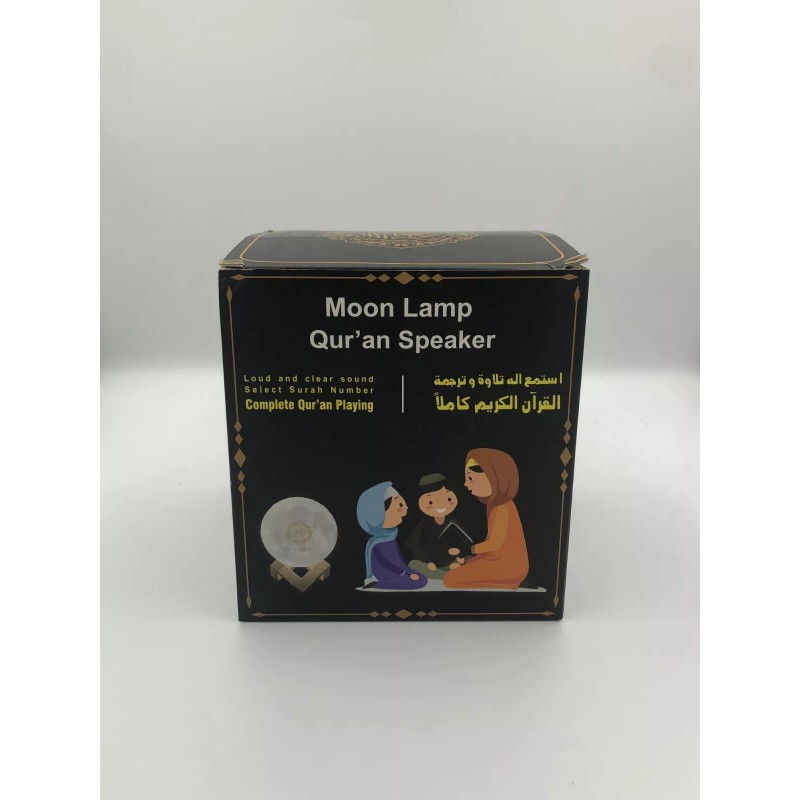 Moon Quran Speaker w/ Remote, includes 18 Reciters, 25 Translations,