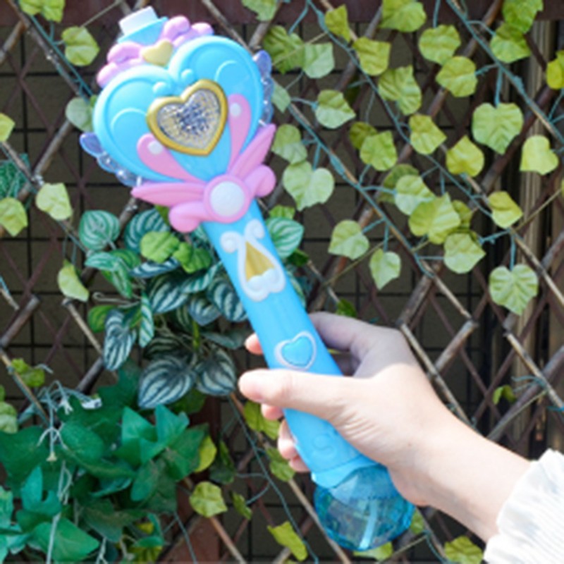 Fairy Bubble Wand Blower Musical Light Up Bubbles Toy for