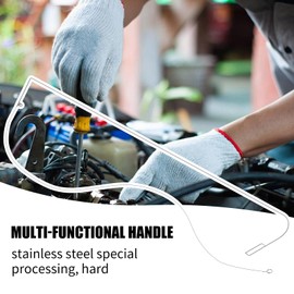 42.5" Long Stretch Lever Opening Tool, Stainless Steel Emergency Long Distance Stretch Lever Opening Tool, Multifunctional Under The Door Hand Tool for Hotel Home Use