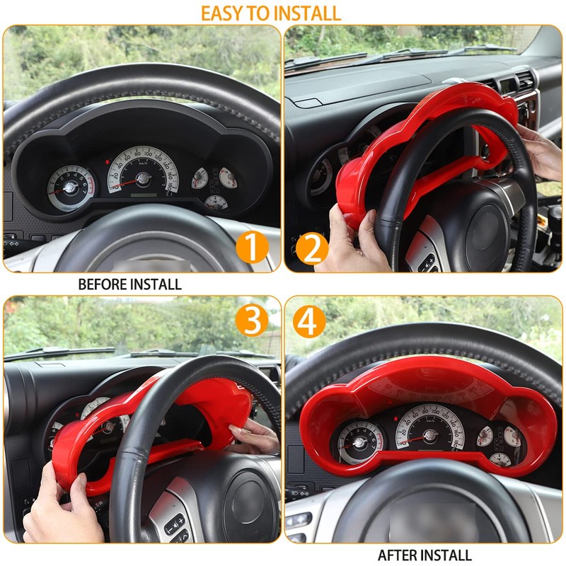 Fit for Toyota FJ Cruiser 2007-2021 Dashboard Panel Trim Cover