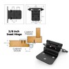 Chibery 10 Pack 3/8 inch Inset Matte Black Cabinet Hinges,