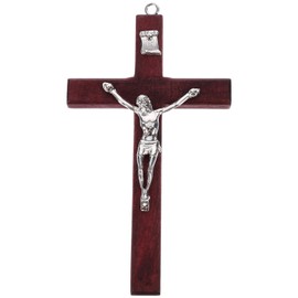 Garneck 1 Pc Wooden Cross Through Jesus Cross Christian Cross Wooden Crafts Black