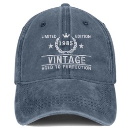 40th Birthday Gifts for Men Women Hats 1985 Vintage Hat 40 Embroidered Baseball Cap