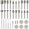 Stone Carving Set Diamond Burr Bits Compatible with Dremel, Cutting