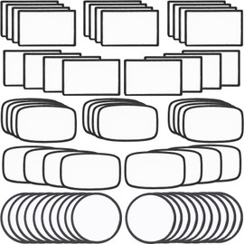 Gadjica 60 PCs Sublimation Patches - Iron On Blank Patches for DIY Crafts Hats Caps Backpack Uniforms