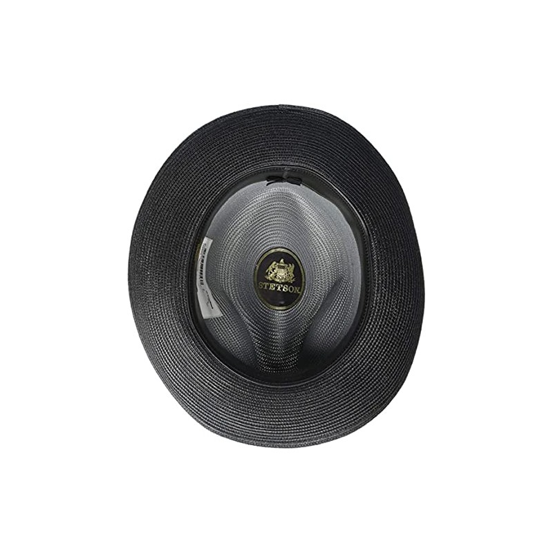 Stetson Men’s Casual Sun Protecting Andover Florentine Milan Fedora, Black/Grey,