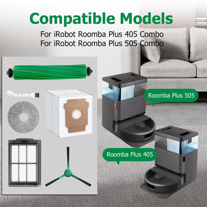 MIXEAL 25 Pcs Accessories Kit for iRobot Roomba Plus 405