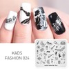 KADS Nail Art Image Stamping Plates Guitar Pattern Music Fashion