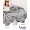 Kivik Weighted Blanket 7lbs, Small Minky Dotted Blankets, Soft Heavy