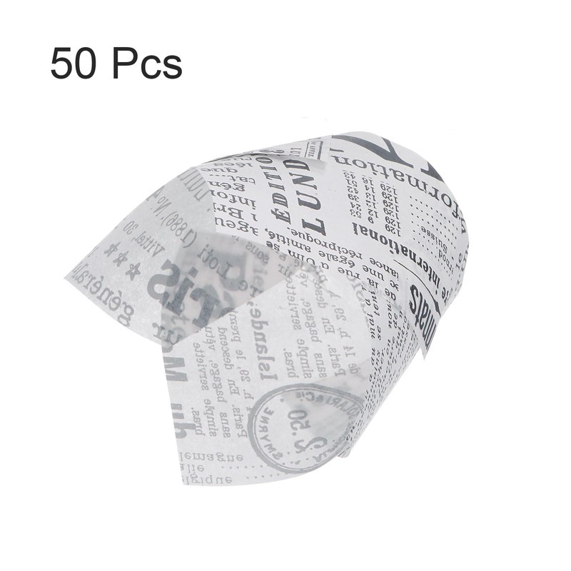 sourcing map 50pcs Tulip Cupcake Liners Greaseproof Baking Cups Paper