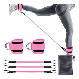 Ligas Bandas De Resistencia Ejercicio para Glúteo Y Pierna | Bandas De Resistencia Al Tobillo, 2 Grilletes Para Tobillo Gym, 3 Bandas De Resistencia P