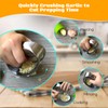 Garlic Press Rocker Heavy Duty Stainless Steel Garlic Mincer Garlic