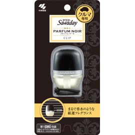 サワデー 車用 パルファム ノアール 消臭芳香剤 クリップタイプ 6ml