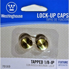 Westinghouse Lamp Lock-Up Caps, Brass