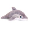 HDmirrorR tachi Cuddly Toy Dolphin Grey, Large Plush Toy Sea