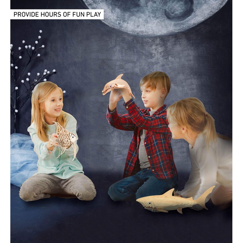 Puzzled Bottle Nose Dolphin 3D Woodcraft Construction Kit