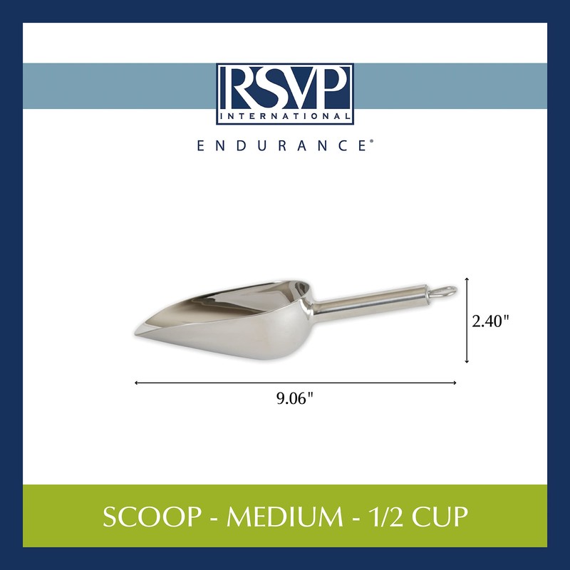 Stainless Steel Scoop, Medium