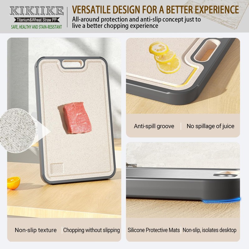 Titanium Cutting Board Double Sided Pure Titanium Cutting Boards for