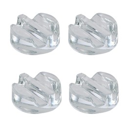 Luxvara Glass Fermentation Weights, 4 Pack Fermentation Weights with Easy Grip Handles, Heavy Glass Fermenting Lids for Wide Mouth Mason Jar, for Sauerkraut, Kimchi, Ø 7cm