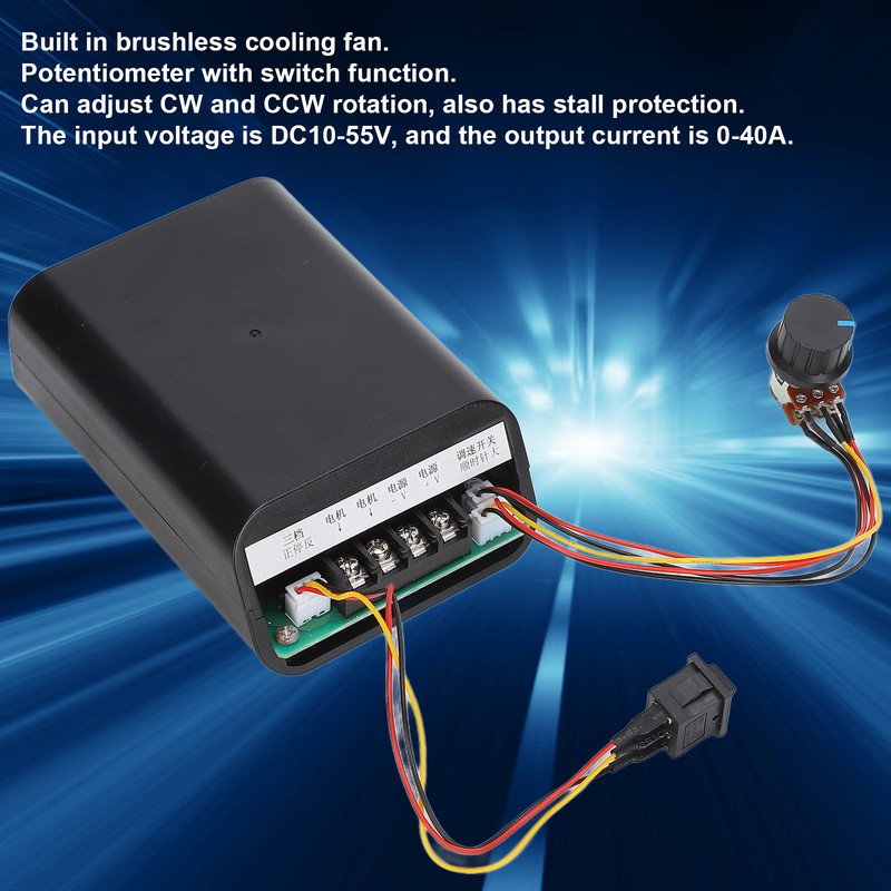 DC Motor Speed Controller Regulator CW CCW Rotation Stall Protection