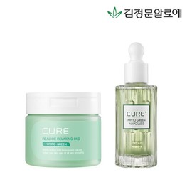 Mizon 김정문알로에 큐어 피토그린 릴렉싱 토너패드+피토 앰플 Kim Jeong Moon Aloe Cure Phytogreen Relaxing Toner Pad + Phyt Ampoule