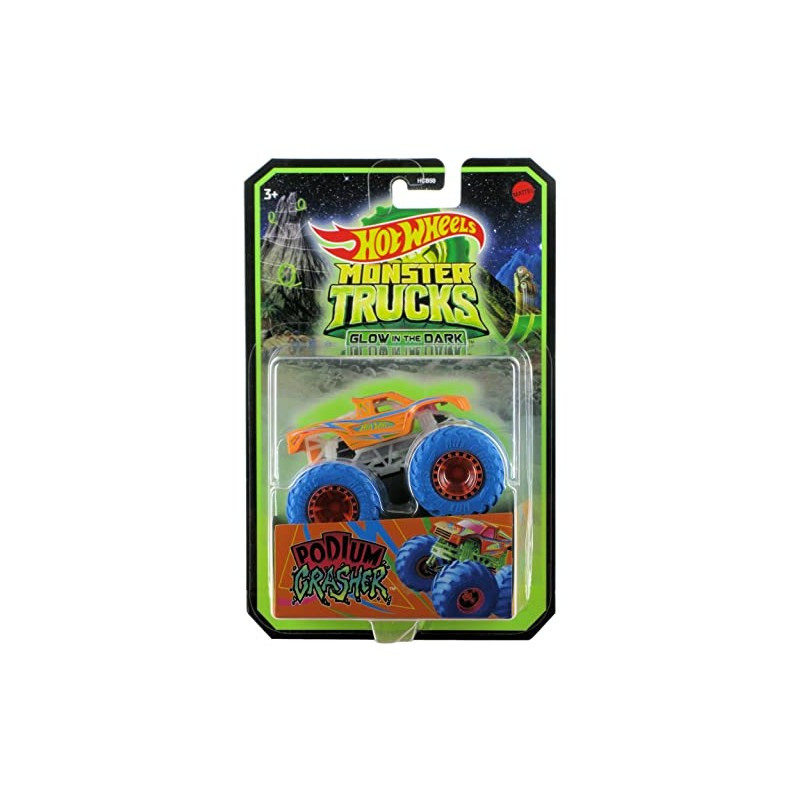 Hot Wheels 2022 Monster Trucks 1:64 Scale Diecast Glow in