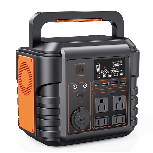Steelite Portable Power Station 300W (Peak 600W) 296Wh Solar Generator with 110V Pure Sine Wave AC Outlets Backup Lithium Battery for Outdoors Camping Travel Hunting Blackout For Home Use Emergency RV