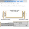 SLIDEWAY 260 Lbs Heavy Duty Drawer Slides 1 Pair 8