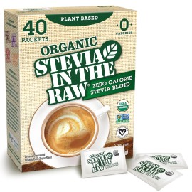 IN THE RAW Stevia In The Raw Organic Stevia Sweetener Packets, 40 Ct, Zero Calorie Stevia S