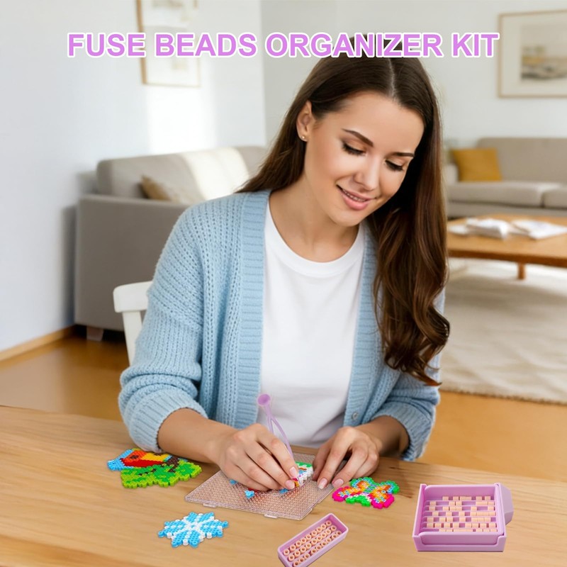 MVRPOWER Fuse Bead Tool Kit 5mm Single Needle Tweezer &