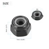 METALLIXITY Hex Lock Nut Fasteners(M4x0.7mm) 50Pcs, Carbon Steel Zinc Plated
