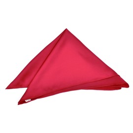 Premium 100% Pure Mulberry Silk Solid Pocket Square Handkerchief Scarf 13.5", Burgundy