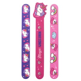 Unicorn Nail Files Set of 3 - Colourful Cartoon Nail File for Children & Adults - Soft Grain, Durable, Compact for Groomed Nails on the Go