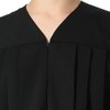 IvyRobes Unisex Premium Matte Black Baptismal Robe with Weighted Hem