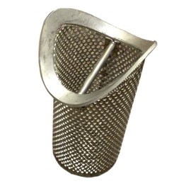 3" x 8" Long Trench Drain Strainer Insert - Stainless Steel