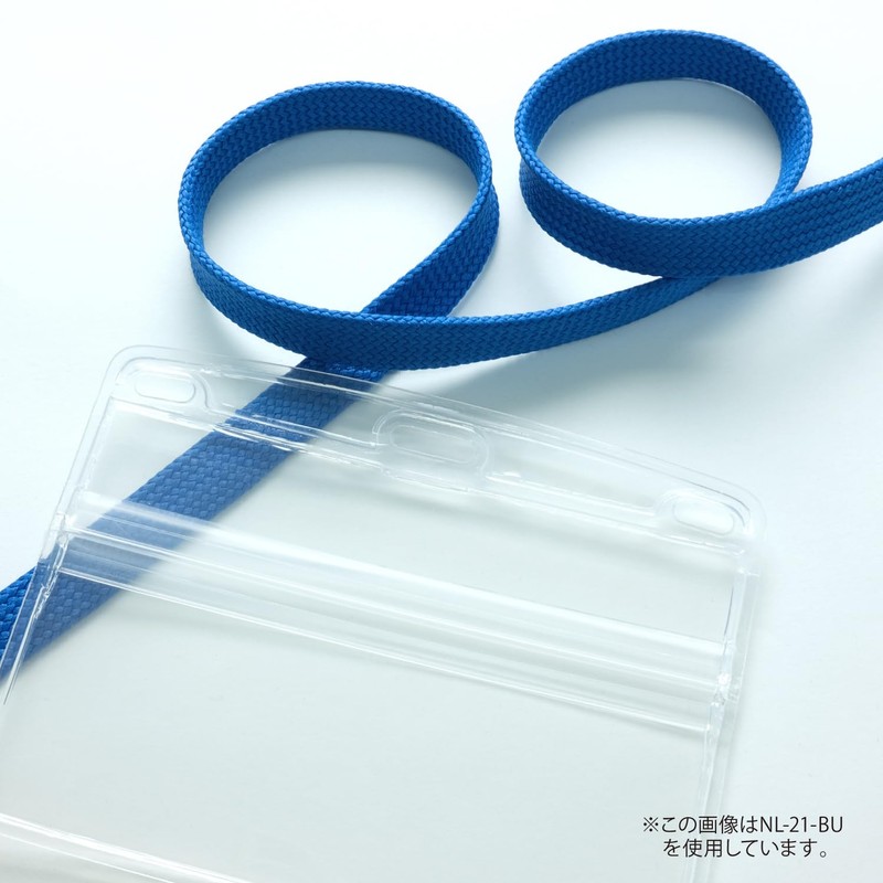 オープン工業 吊り下げ名札 ネームプレート 名札 カードホルダー ネームホルダー 10枚 チャック ソフトケース 赤