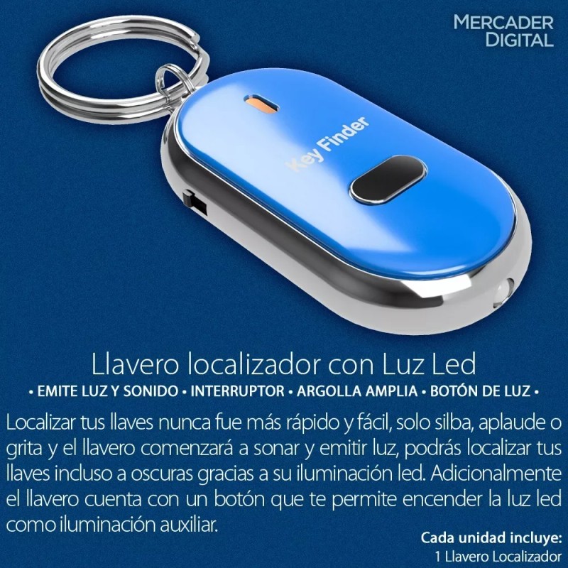 Mercader Digital Paquete De 10 Llavero Antipérdida Localizador Ruido Mayoreo