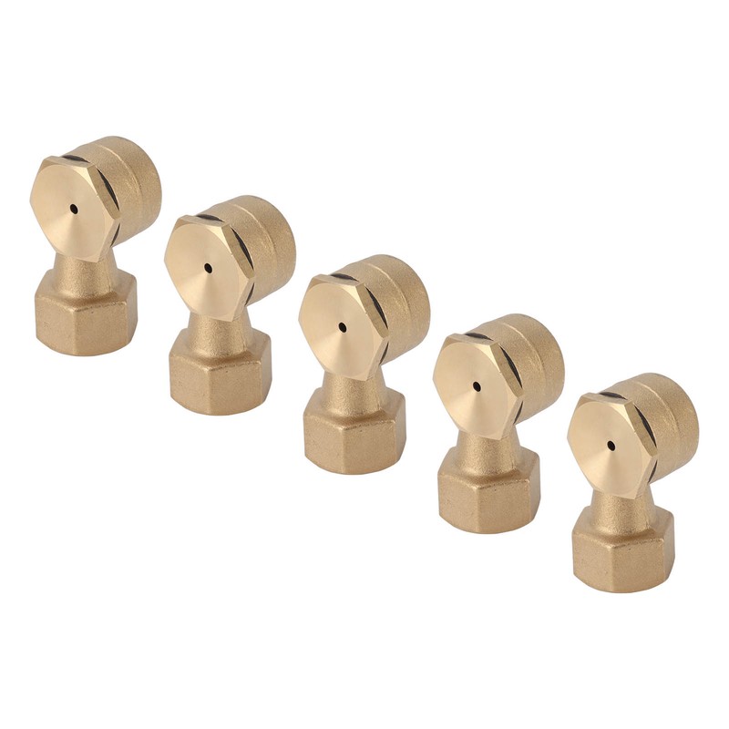 5PCS G1/2in Female Thread Brass Deck Jet Nozzles Durable Waterscape