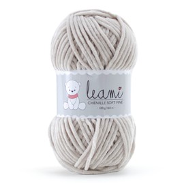LEAMI Chenille soft FINE, 313 beige, 100 g/160 m, like Himalayan dolphin fine or YarnArt Dolce Baby