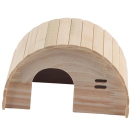 Hamster Wooden House Bite Resistance Arched Guinea Pig Wood Hideout for Hamster Dwarf Hamster Golden Bear