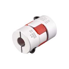 sourcing map 6.35mm to 8mm Bore L31xD20 Flexible Spider Coupling Jaw Coupler Shaft Joint for Servo Motor