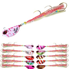 205g Lumo Pink Splash Fishing Lures for Freshwater and Saltwater Fish. BKK Hooks. Triple Threat
