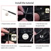 ICEYLI 12 Sets Silver Jeans Buttons Replacement 17mm No Sewing