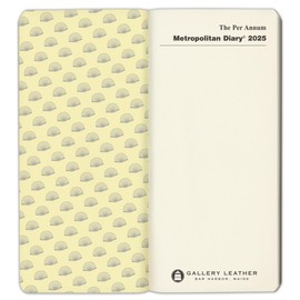 Per Annum Metro City Diary Planner 2025 - Hudson Red - 7x3.25"