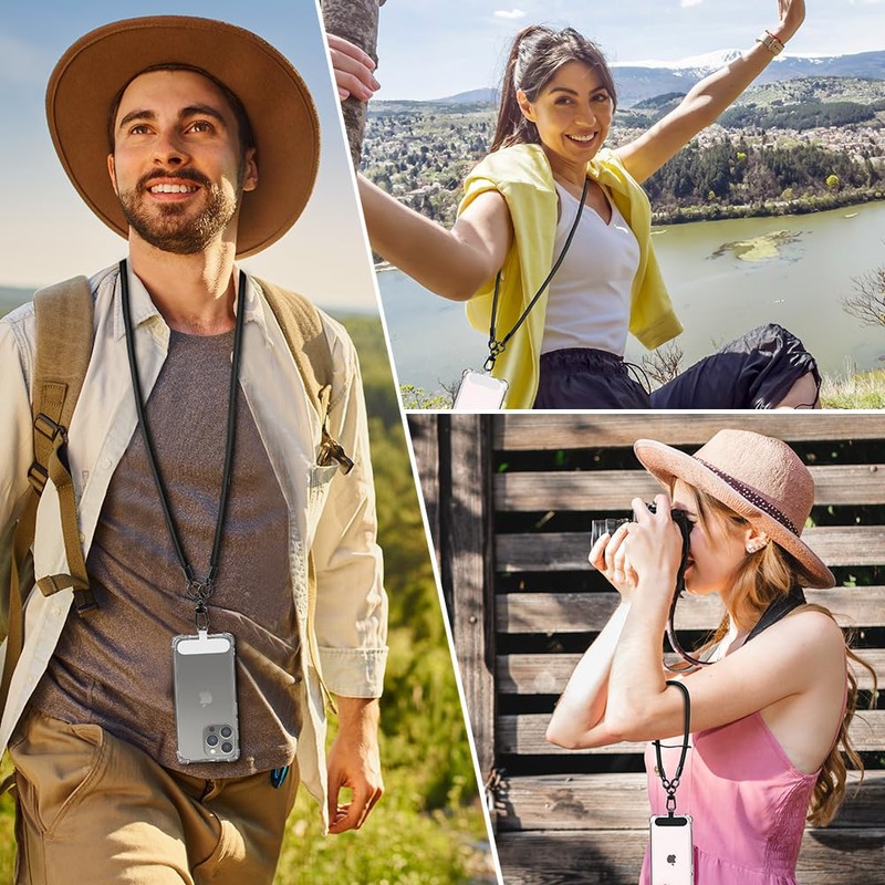 Flintronic 2 Pack Crossbody Phone Lanyard Strap and Wrist Strap